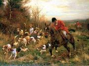 unknow artist Classical hunting fox, Equestrian and Beautiful Horses, 178. oil painting reproduction